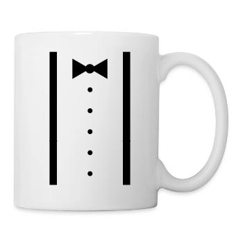 Hosenträger - Tasse - Weiß - Rechts