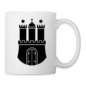 chateau d' hambourg symbole moyen Age - Mug blanc - blanc - Droite