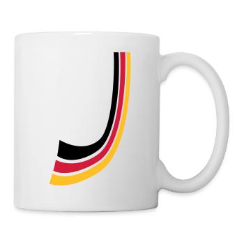 Germany bow lines flag - Mug - white - Right