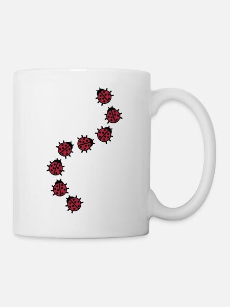 Marienkäfer - Tasse - Weiß