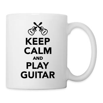 Keep calm and Play guitar - Mug blanc - blanc - Droite