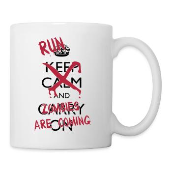 Run zombies - Mug blanc - blanc - Droite