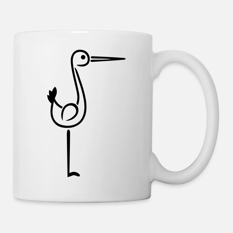 Storch - Tasse - Weiß