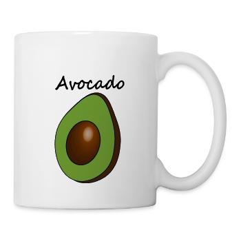 Avocado with a heading - Mug - white - Right