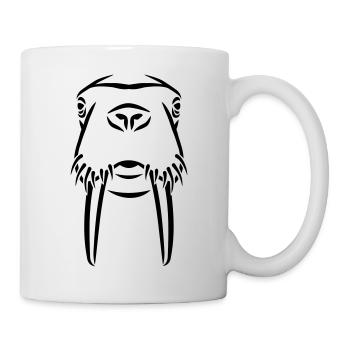 Walross - Tasse - Weiß - Rechts
