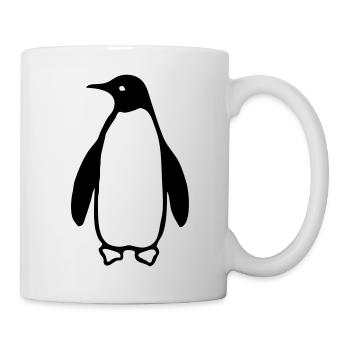 Pinguin - Mug blanc - blanc - Droite