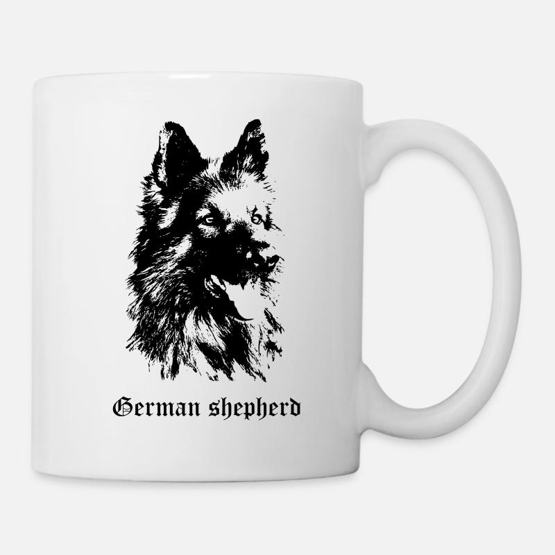 chien de race berger allemand - Mug blanc - blanc