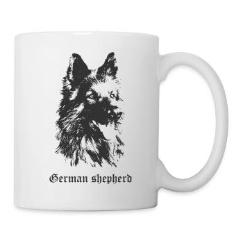German shepherd dog - Mug - white - Right