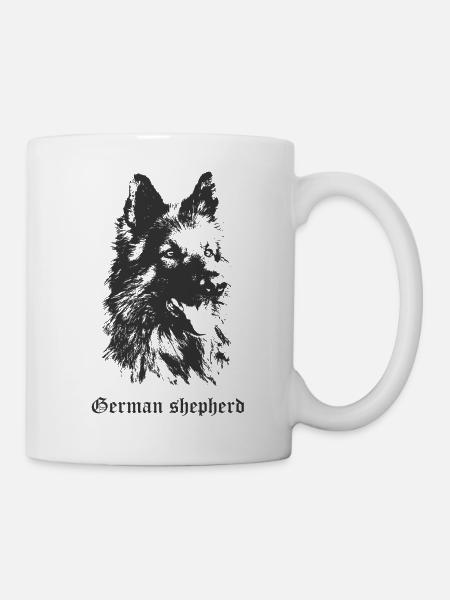 Deutscher Schäferhund - Tasse - Weiß