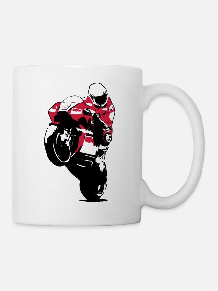 Moto-GP Racing - Tasse - Weiß