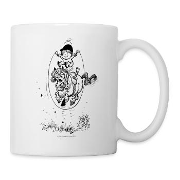Thelwell Pony springt Springseil - Tasse - Weiß - Rechts
