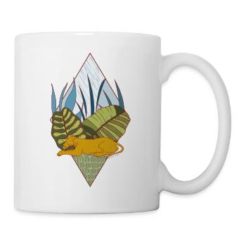 Polygon lioness - Mug - white - Right