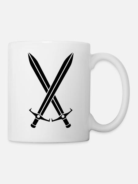 Schwert - Tasse - Weiß