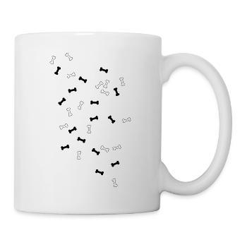 Hundeknochen - Tasse - Weiß - Rechts