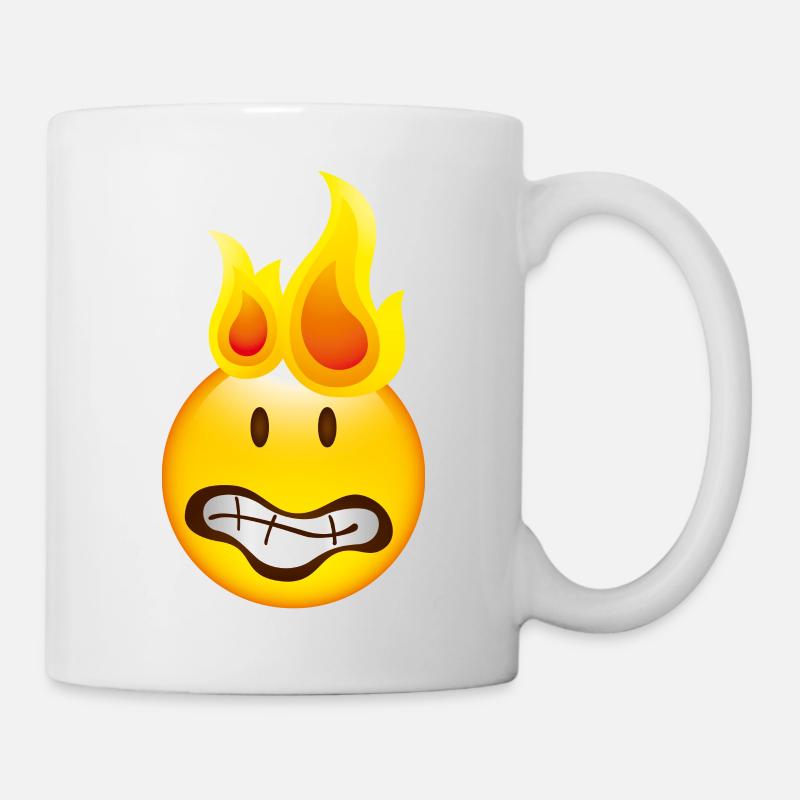 Smiley Burning - Mug blanc - blanc