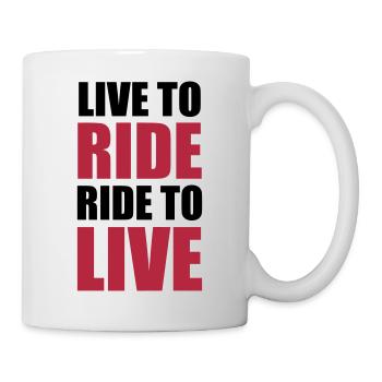 Biker Motorbike Motorrad Moto Motard Speed Sport - Mug - white - Right