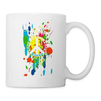 peace symbol 55 - Mug blanc - blanc - Droite