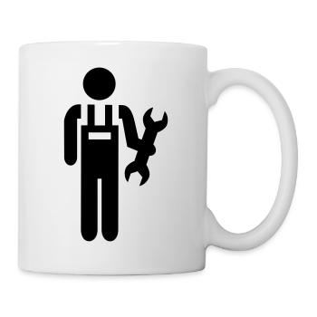 Mechaniker - Tasse - Weiß - Rechts