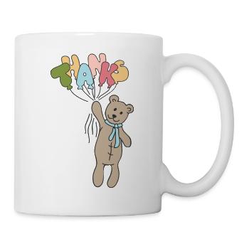 thanks color Danke - Tasse - Weiß - Rechts