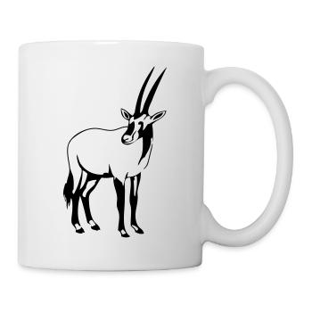 Oryx - Antilope - Tasse - Weiß - Rechts