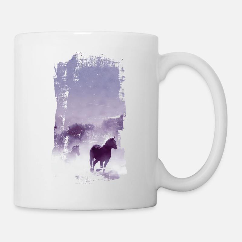 cheval - Mug blanc - blanc