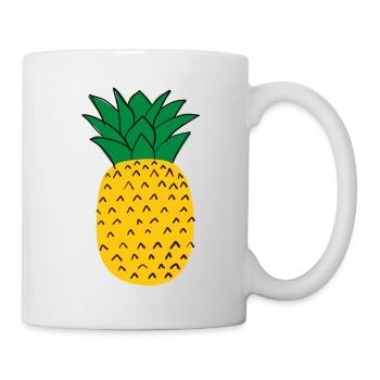 ananas - Mug blanc - blanc - Droite