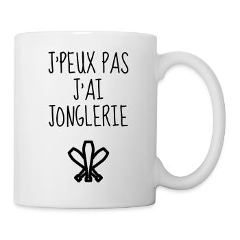 jongleur / jonglerie / jongleuse / cirque - Mug blanc - blanc - Droite