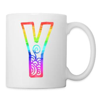 rainbow y - Mug - white - Right