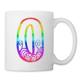 regenbogen o - Tasse - Weiß - Rechts
