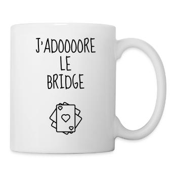 Bridge Card game Kartenspiel Jeu de cartes - Mug - white - Right