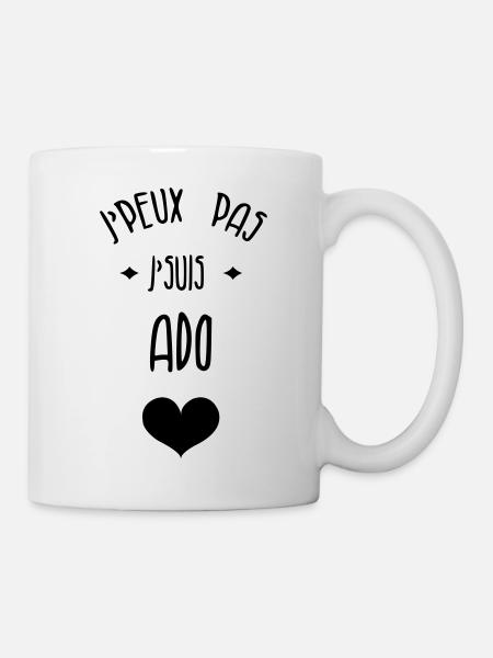 adolescent / enfant / ado / adolescente - Mug blanc - blanc
