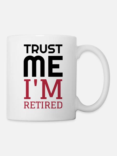 retraite / retraité / retraitée / pension - Mug blanc - blanc