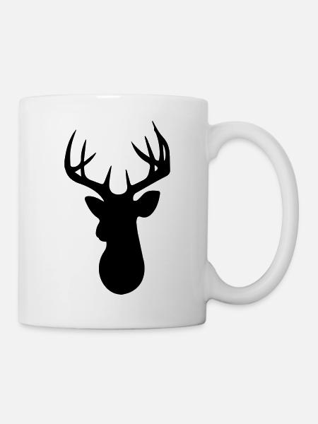 Stag Head - Mug - white