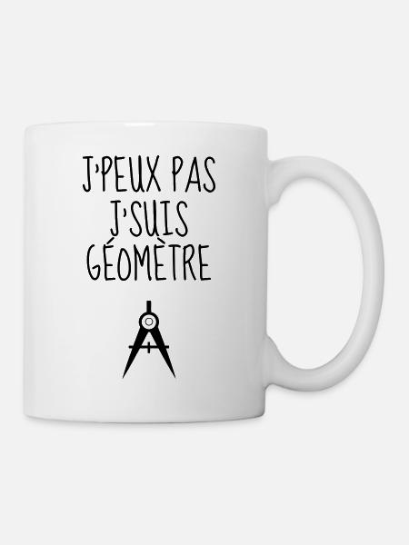 géomètre / topographe / topographie / geometre - Mug blanc - blanc