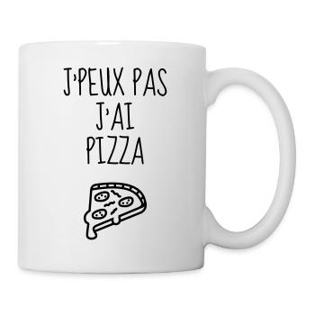 Pizza / pizzaiolo / Italien / Burger - Tasse - Weiß - Rechts
