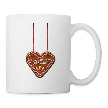 Apres Ski Hüttengaudi Lebkuchenherz - Tasse - Weiß - Rechts