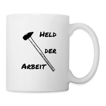 Held der Arbeit - Tasse - Weiß - Rechts