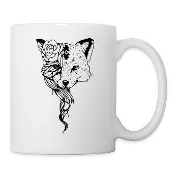 Fuchskopf - Tasse - Weiß - Rechts