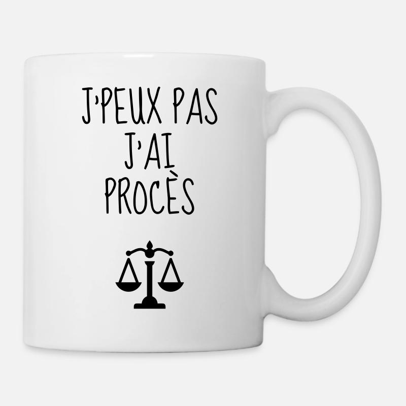 greffier / greffe / tribunal / justice / juge - Mug blanc - blanc
