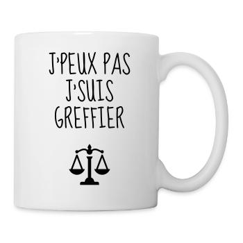 Clerk Greffier Greffe Urkundsbeamte Justice Law - Mug - white - Right