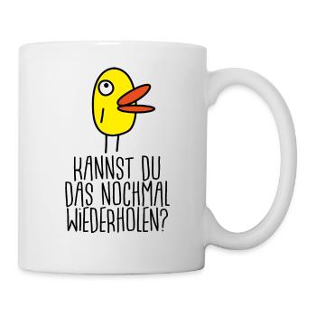 Wiederholen? - Tasse - Weiß - Rechts