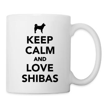 Shiba Inu - Tasse - Weiß - Rechts