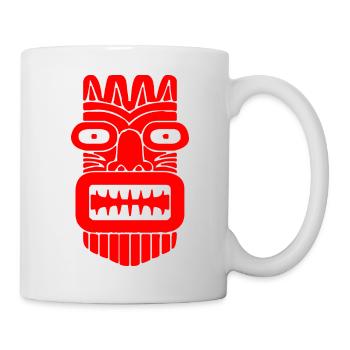 Tiki - Tasse - Weiß - Rechts