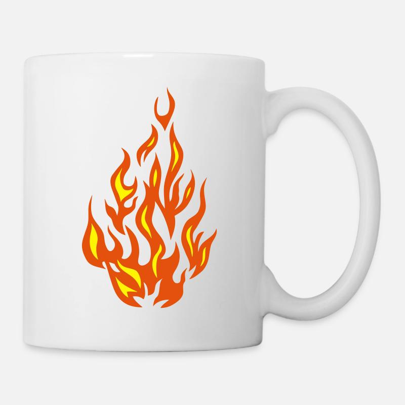 feu flamme flame - Mug blanc - blanc