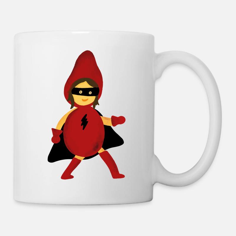 Superheldin rot - Tasse - Weiß