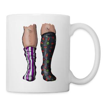 Chaussettes - Mug blanc - blanc - Droite