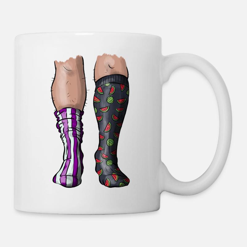 Chaussettes - Mug blanc - blanc