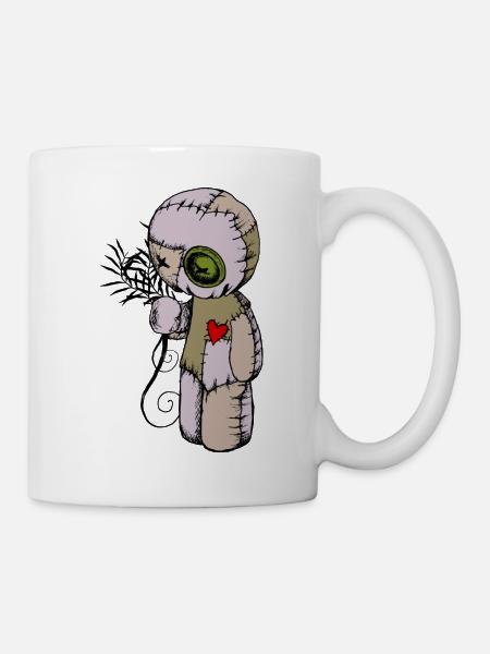 voodoo doll - Mug blanc - blanc