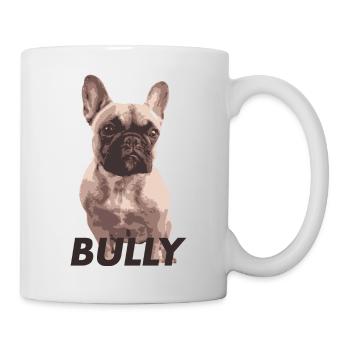 Französische Bulldogge Bully - Tasse - Weiß - Rechts