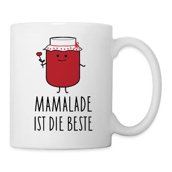 Mamas Marmelade - Tasse - Weiß - Rechts
